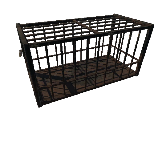 Animal_Cage_Static_Metal_Damaged