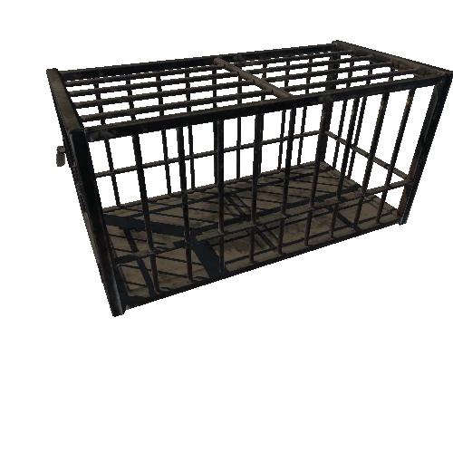 Animal_Cage_Static_Metal_Damaged_Dirty