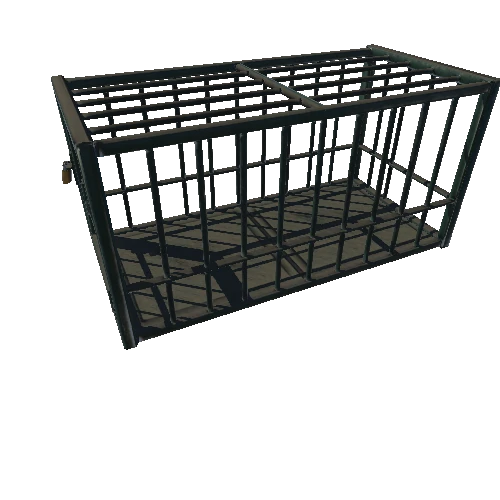 Animal_Cage_Static_Metal_Painted_Dirty