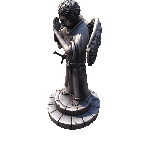 SM_Statue_holy_kid_with_stand_with_wings