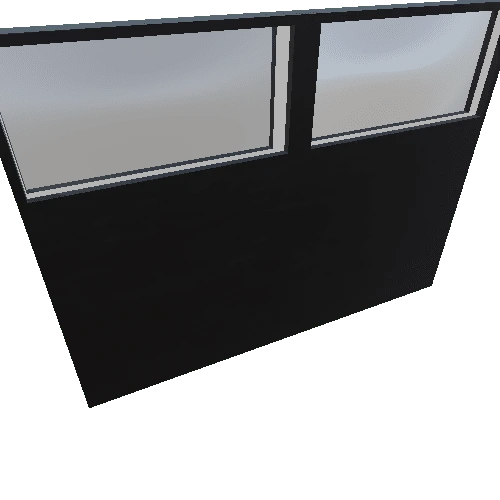 Cubicle_ShortWall_WoodBlack