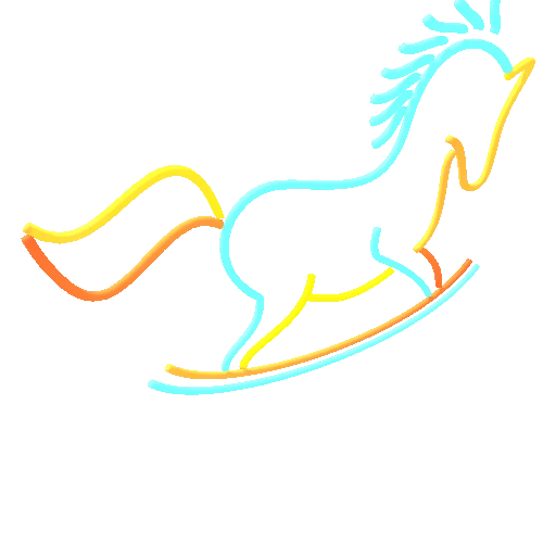 Neon_rockinghorse