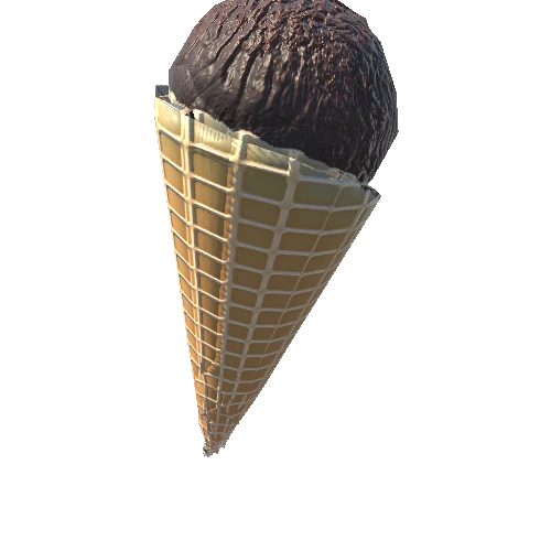 lowpoly_cone_brown
