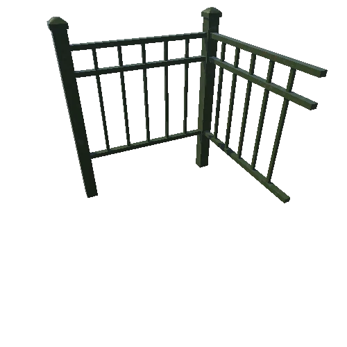 fence_metal_A_corner_1m