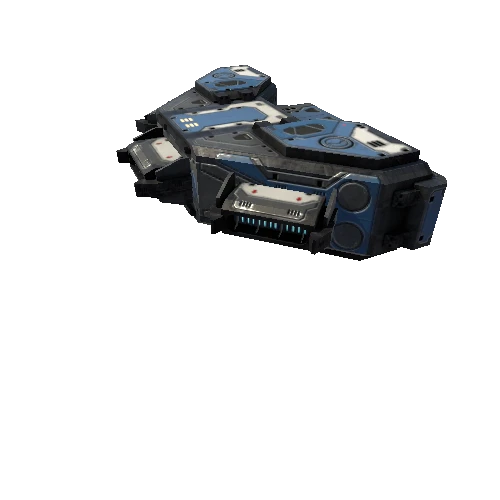 ScifiMilitaryStationWeaponPlatformBBlue